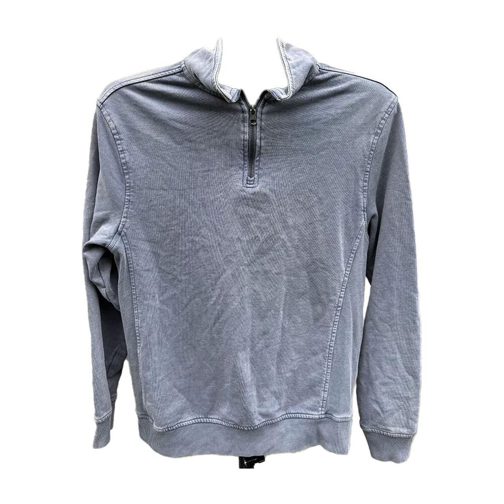 C&C California Vintage Wash Quarter-Zip Pullover Sweatshirt - Size Small